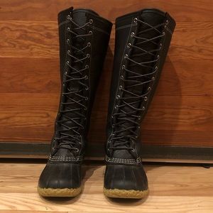 L.L. Bean knee high shearling lines boots